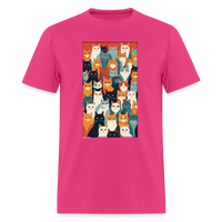 Cats - fuchsia