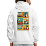 Cat Afternoon Hoodie - white