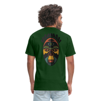 AFRICAN MASK 3 - forest green