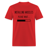 PLEASE WAIT - red