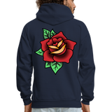 ROSE  Zip Up Hoodie - navy