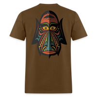 AFRICAN MASK 4 - brown