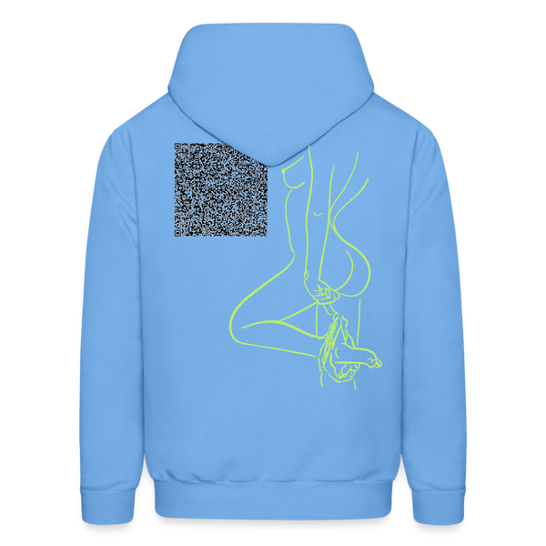 CHECK IT OUT Short Story Hoodie - carolina blue