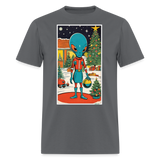 Alien Christmas - charcoal