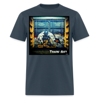Train Art -  blue dusk