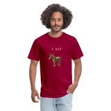 I EAT - dark red