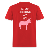 STOP LOOKING - red
