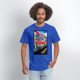 Train Art - royal blue