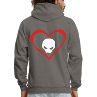 DARK LOVE Hoodie - asphalt gray