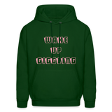 WAKE UP Hoodie - forest green