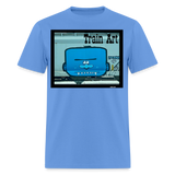Train Art - carolina blue