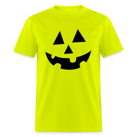 Pumpkin Face - safety green