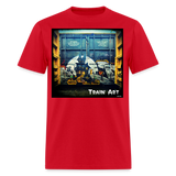 Train Art - red