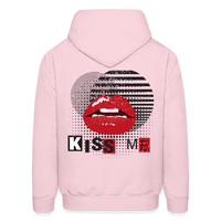 KISS ME  Hoodie - pale pink