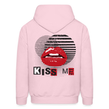 KISS ME  Hoodie - pale pink