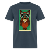 Owl Portrait -  blue dusk