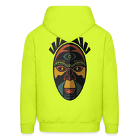 AFRICAN MASK 3 Hoodie - safety green