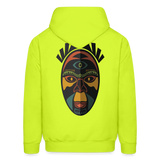 AFRICAN MASK 3 Hoodie - safety green