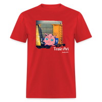 Train Art - red