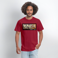 Train Art - dark red