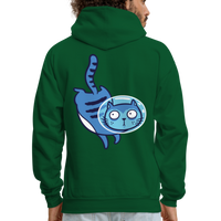 SPACE CAT 6 Hoodie - forest green