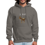 I EAT Hoodie - asphalt gray