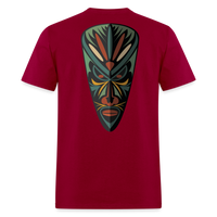 AFRICAN MASK - dark red