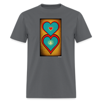 Hearts - charcoal