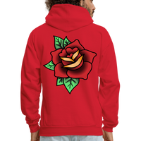 ROSE  Zip Up Hoodie - red