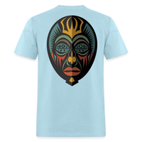 AFRICAN MASK 5 - powder blue