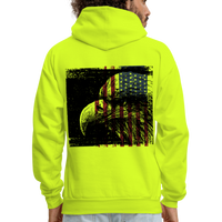 USA Hoodie - safety green