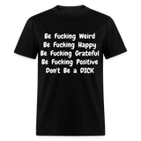 DON'T BE - black