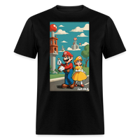 Mario and Princess - black