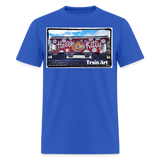 Train Art - royal blue