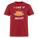 Moist - dark red
