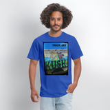 Train Art - royal blue