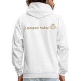 I POOPED Hoodie - white