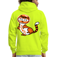 SPACE CAT Hoodie - safety green