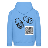 BULLETS Short Story Hoodie - carolina blue
