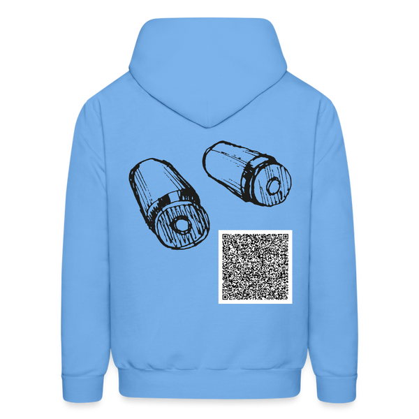 BULLETS Short Story Hoodie - carolina blue