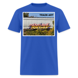 Train Art - royal blue
