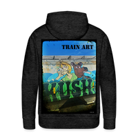 Train Art - charcoal grey