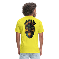 AFRICAN MASK 3 - yellow