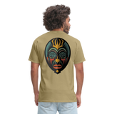 AFRICAN MASK 5 - khaki