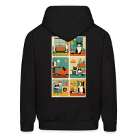 Cat Afternoon Hoodie - black