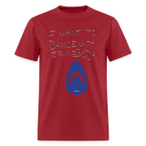 I Want To Dance - dark red