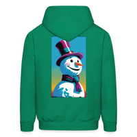 The Snowman Hoodie - kelly green