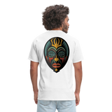 AFRICAN MASK 5 - white
