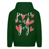 LOVE PEACE JOY - forest green