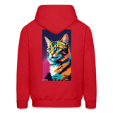 Meow Meow Hoodie - red